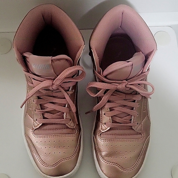 Puma rose gold mid-top sneakers - Picture 8 of 8